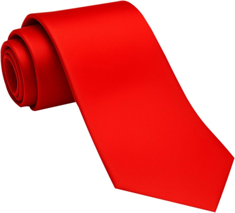 DIBI Solid Color Ties for Men, Formal Mens Ties, Neck Tie, Classic Tie for Boys Women Teens, Wedding Business Costume Necktie - Image 1